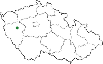 Umístění obce Obora na mapě ČR
